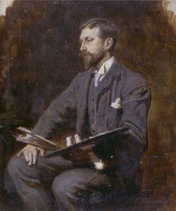Mahdollinen omakuva, n. 1890-1900 tekijältä Herman Gustave Herkomer