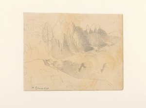 Laakso laiduntavilla karjalla tekijältä Herman Kruyder (signed by artist)