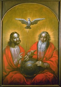 Pyhä Henki Ptolemaioksen maailman mallilla, 1610 tekijältä Hermann Han