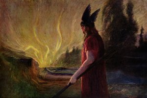 Kun liekit nousevat, Odin lähtee, 1909