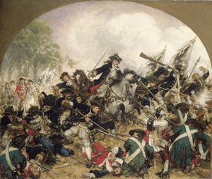 Vanha Dessauer Torinon taistelussa, 1883 tekijältä Hermann Joseph Wilhelm Knackfuss