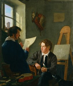 Hermann Kauffmann ja Georg Haeselich (1806-94) Kauffmanns Munich Studiossa, 1830