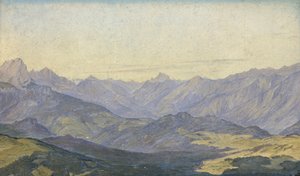 Mountain Valley Oberbayernissa, 1829 (öljy paperille)
