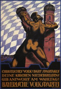 Kristityt! Revitäänkö Spartacus alas kirkkonne, 1919 tekijältä Hermann Keimel