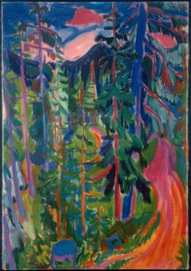 Metsämaisema Davosin lähellä tekijältä Hermann Scherer