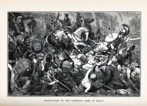 Ateenan armeijan tuho Sisiliassa, 1882 tekijältä Hermann Vogel