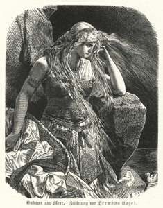 Gudrun meren rannalla