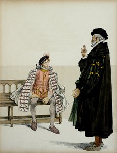 Henri IV (1553-1610) ennen professoriaan La Gaucherieta. Hermann Vogelin (1856-1918) kuvitus teoksessa "" Henri IV"" tekijältä Hermann Vogel