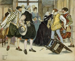 Jean Chatelin (1575-1594) hyökkäys 27. joulukuuta 1594, joka meni Gabrielle d
