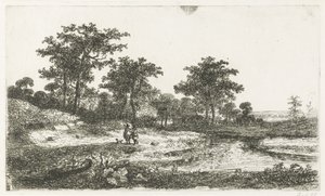 Kaksi metsästäjää veneessä tekijältä Hermanus Jan Hendrik van Rijkelijkhuysen