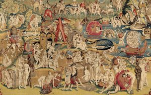 Maallisten ilojen puutarha. noin 1560 (kuvakudos)