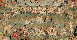 Maallisten ilojen puutarha. noin 1560 (kuvakudos) tekijältä Hieronymus (after) Bosch
