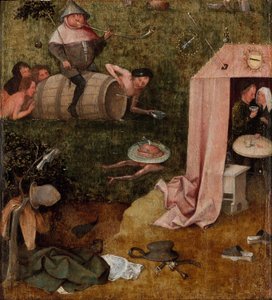 Säälittömän allegoria, n. 1495-1500 (öljy paneelille) tekijältä Hieronymus Bosch