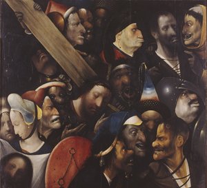 Kristus kantaa ristiä, 1515-1516 tekijältä Hieronymus Bosch