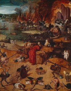 Pyhän Antoniuksen kiusaus tekijältä Hieronymus Bosch