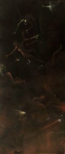 Neljä tulevaisuuden näkyä, noin 1490-1510. tekijältä Hieronymus Bosch