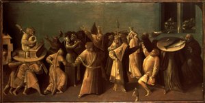 Kampf des Karnevals mit dem Fasten tekijältä Hieronymus Bosch