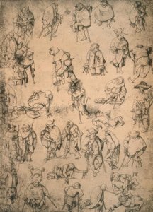 Krüppel, Bettler und Bettelmusikanten tekijältä Hieronymus Bosch