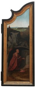 Jobin Triptyykin oikea paneeli, n. 1500-24 (öljy paneelissa) tekijältä Hieronymus Bosch
