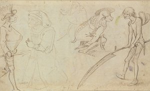 Tutkimuksia groteskista hahmoista tekijältä Hieronymus Bosch