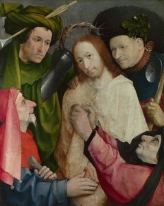Kristuksen pilkkaaminen, n. 1500 tekijältä Hieronymus Bosch