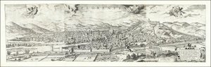 Hieronymus Cockin Firenzen näkymä vuodelta 1557, jonka Paul van der Houve julkaisi vuonna 1601. tekijältä Hieronymus Cock