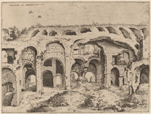 Neljäs näkymä Colosseumille tekijältä Hieronymus Cock