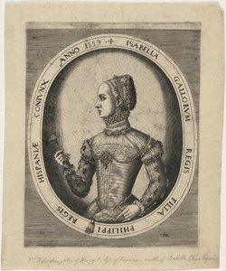 Isabella, Espanjan Filip II:n kolmas vaimo tekijältä Hieronymus Cock