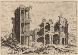 Septizonium ja Colosseum tekijältä Hieronymus Cock