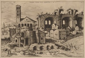 Augustuksen ja Faustinan temppeli, Divus Romuluksen temppeli sekä Konstantinuksen basilika