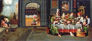 Lasarus rikkaan miehen talossa, 1610