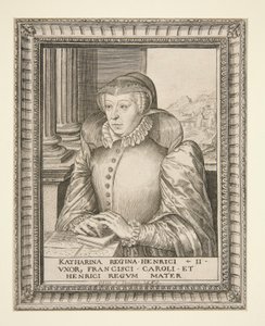 Katariina de Medici tekijältä Hieronymus Wierix