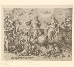 Viimeinen tuomio The Four Ages of Man and Death (sarjan nimi) tekijältä Hieronymus Wierix