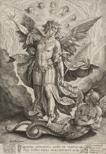Pyhä Mikael voitti lohikäärmeen, 1584