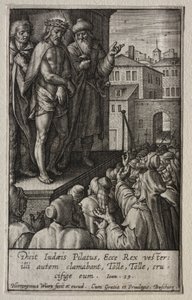 Passion: Kristus esiteltiin ihmisille. tekijältä Hieronymus or Jerome Wierix