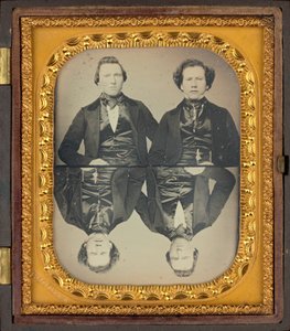 Kahden miehen muotokuva,c. 1850 (kuva) tekijältä Higgins