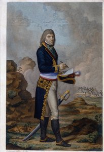 Keisari Napoleon Bonaparten (1769-1821) muotokuva. (Keisari Napoleon Bonaparten muotokuva). Hilaire Ledrun (1769-1840) teos, akvarellivärinen kaiverrus, noin 1810. Ranskalaista taidetta tekijältä Hilaire Ledru