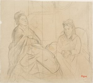 Madame Lisle ja Madame Loubens tekijältä Hilaire Germain Edgar Degas