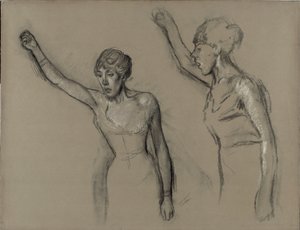 Laulajan tutkimus tekijältä Hilaire Germain Edgar Degas