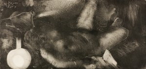 Nainen makaa sängyssään tekijältä Hilaire Germain Edgar Degas