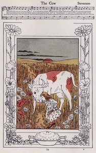 Lehmä (väri litho)