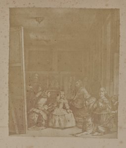 [Velazquezin Las Meninas -teoksen kaiverrus] tekijältä Hill and Adamson