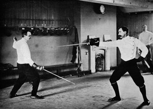 Assault with the French Dueling Sword, c1900, 1903