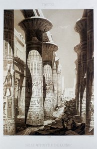 "Hypostyle Hall, Thebes, Karnak", Egypti, 1841 tekijältä Himely