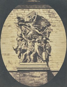 [Yksityiskohta François Ruden teoksesta "Le Départ de 1792 (tai La Marseillaise)", Riemukaari]. tekijältä Hippolyte Bayard