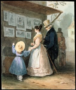 Kaiverrusten myyjällä, 1831.