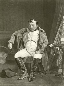 Luopuminen, Napoleon Fontainbleaussa (syväpaino) tekijältä Hippolyte Delaroche