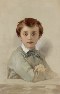 Muotokuva Philippe-Grégoire Delarochesta, taiteilijan nuoremmasta pojasta, 1851 tekijältä Hippolyte Delaroche