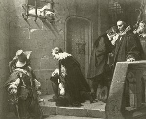 Straffordin kuolema (syväpaino) tekijältä Hippolyte Delaroche