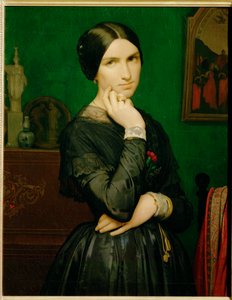 Mme. Hippolyte Flandrin (maalaus kankaalle) tekijältä Hippolyte Flandrin